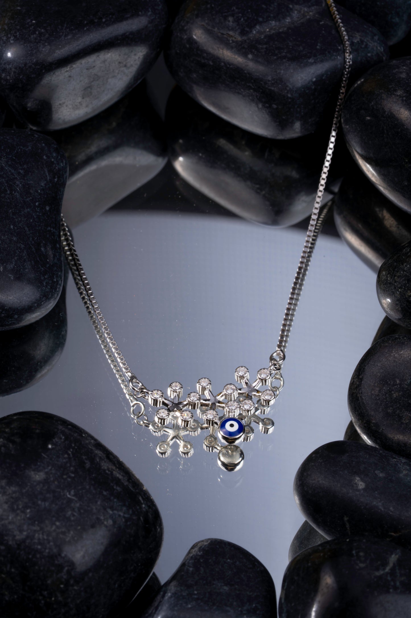 Storkstone-Neck-Floral Evil Eye