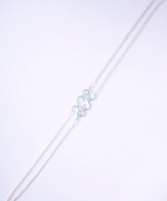Storkstone-Anklet-Enamel Wave
