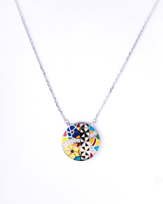 Storkstone-Necklace-Mosaic Medley