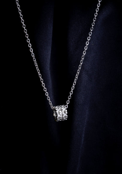 Storkstone-Necklace-Barrel Pendant