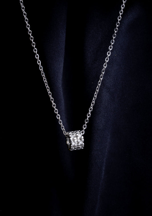 Storkstone-Necklace-Barrel Pendant