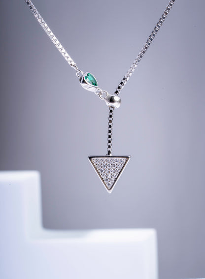Storkstone-Neck-Green Heart Triangle