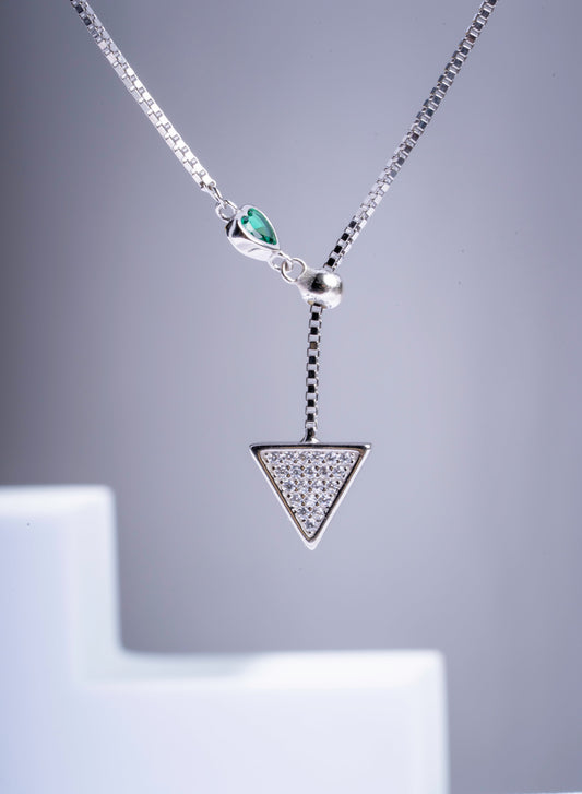 Storkstone-Neck-Green Heart Triangle