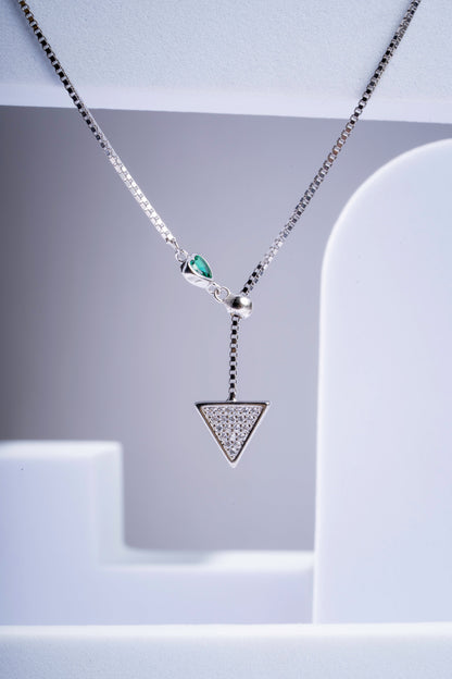 Storkstone-Neck-Green Heart Triangle