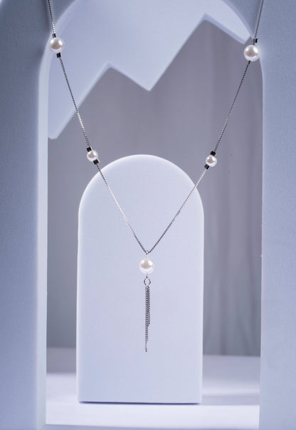 StorkStone-Necklace-Pearl Tassel
