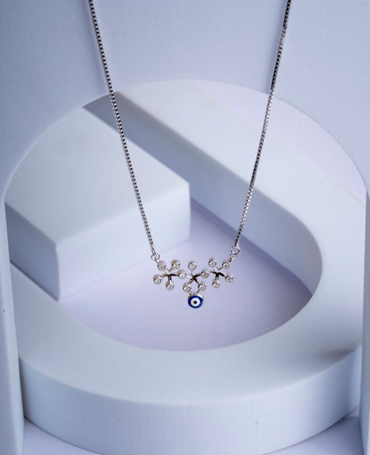 Storkstone-Neck-Floral Evil Eye