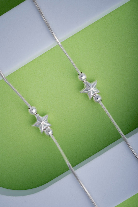 Storkstone-Anklet-Star Bead