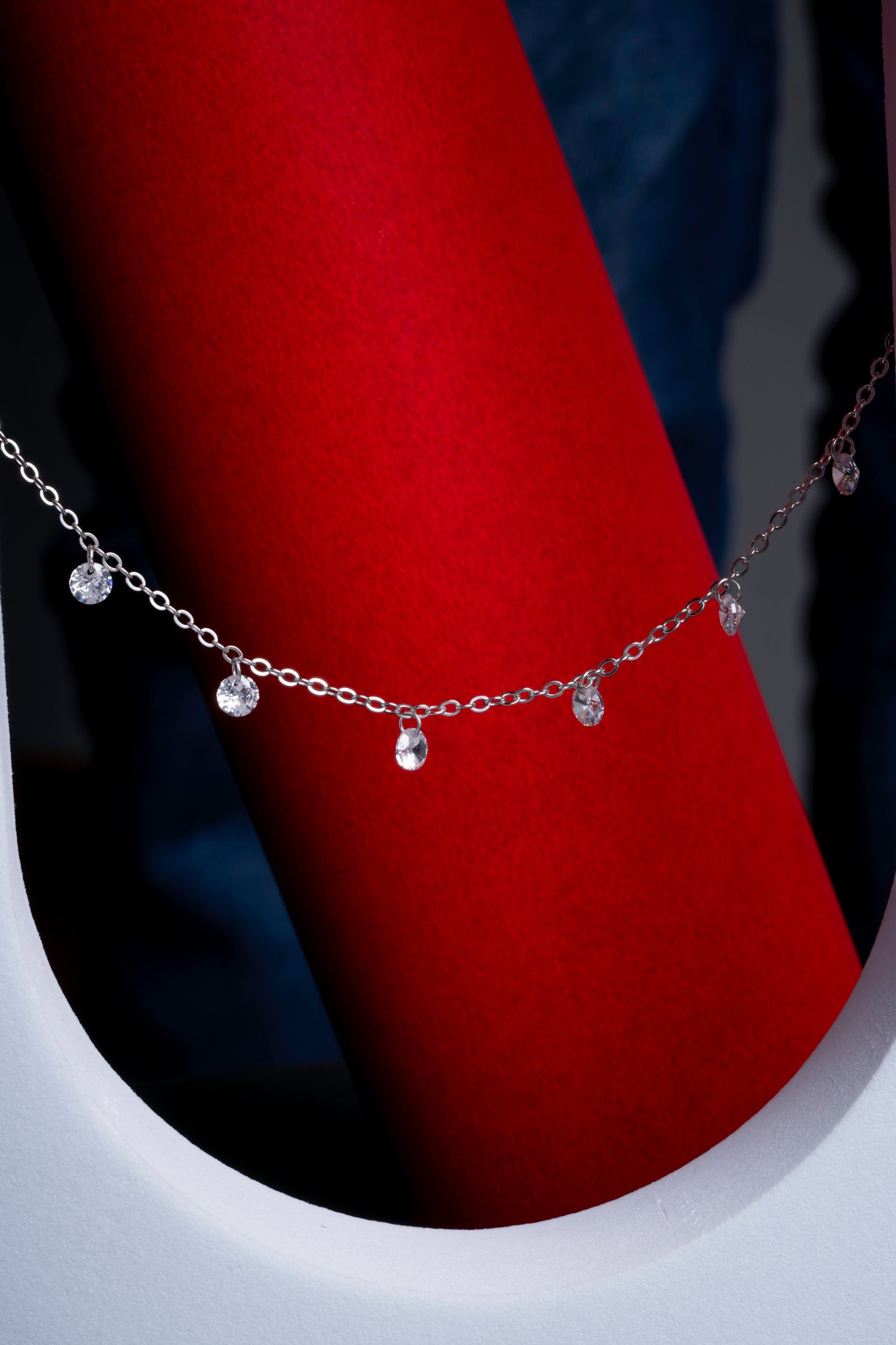 Storkstone-Necklace-Crystal Drop Chain