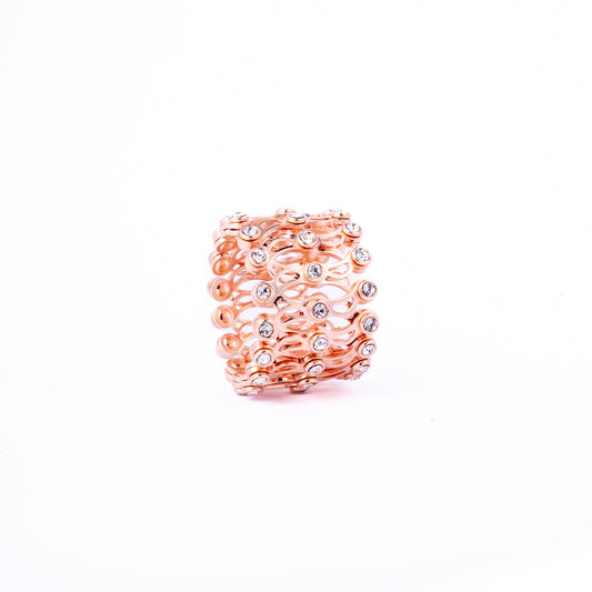 Storkstone-Ring-Expandable Wide Band Rose Gold