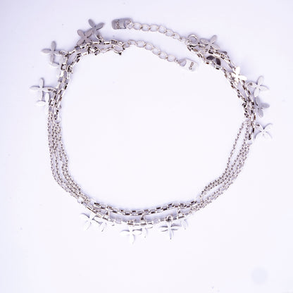 Storkstone-Anklet-Multi Flower