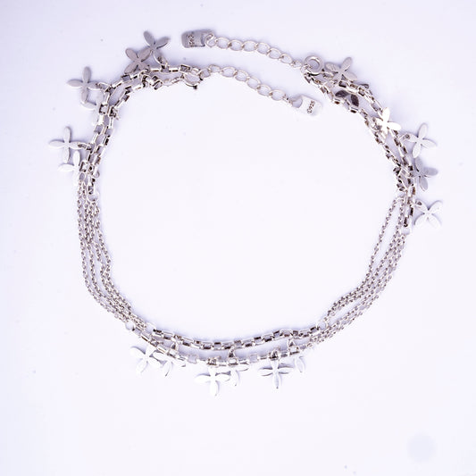 Storkstone-Anklet-Multi Flower