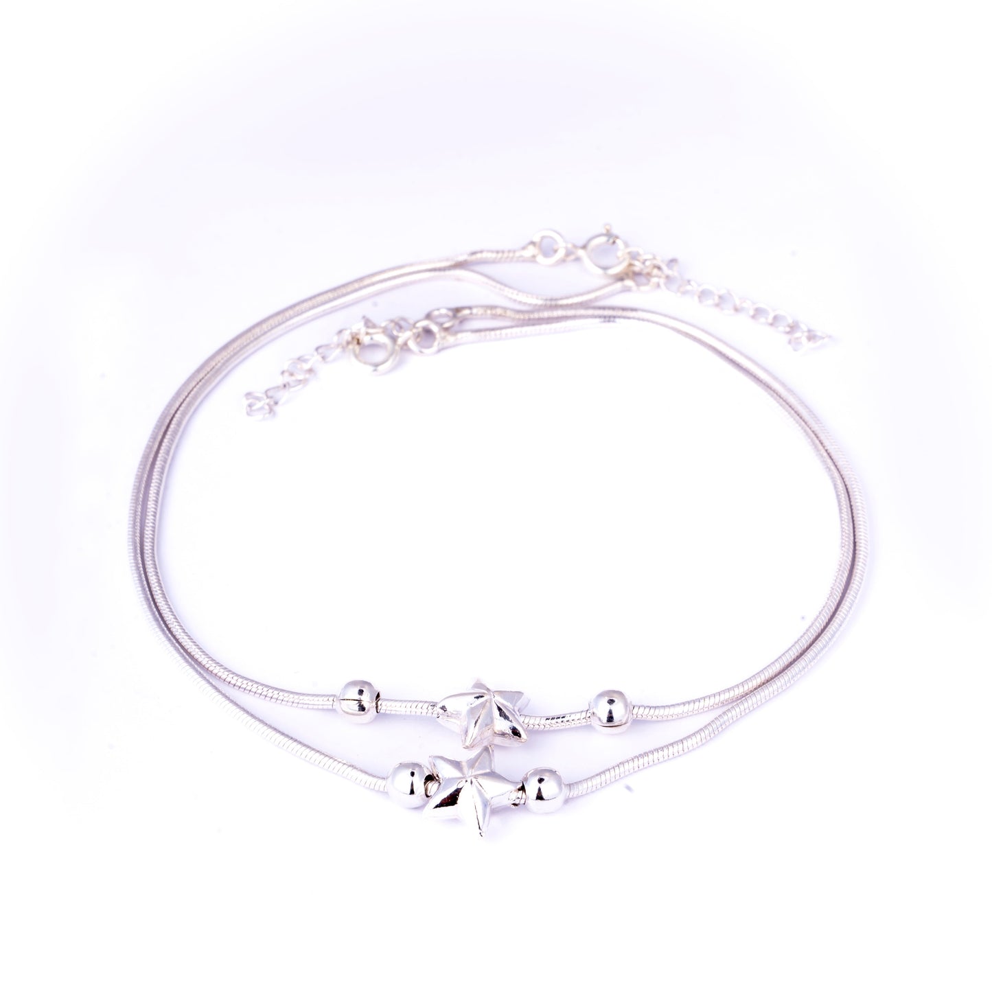 Storkstone-Anklet-Star Bead