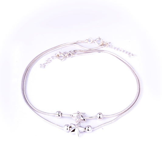 Storkstone-Anklet-Star Bead