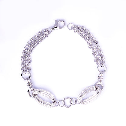 Storkstone-Bracelet-Double Oval Link