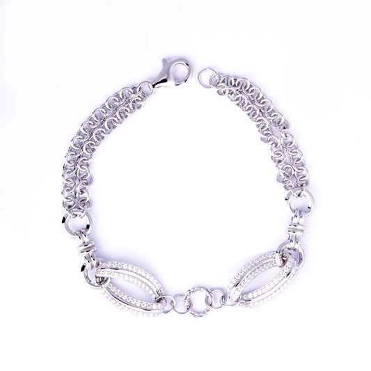 Storkstone-Bracelet-Double Oval Link