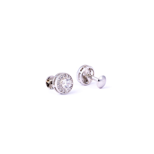 Storkstone-Ear-Round Halo Stud
