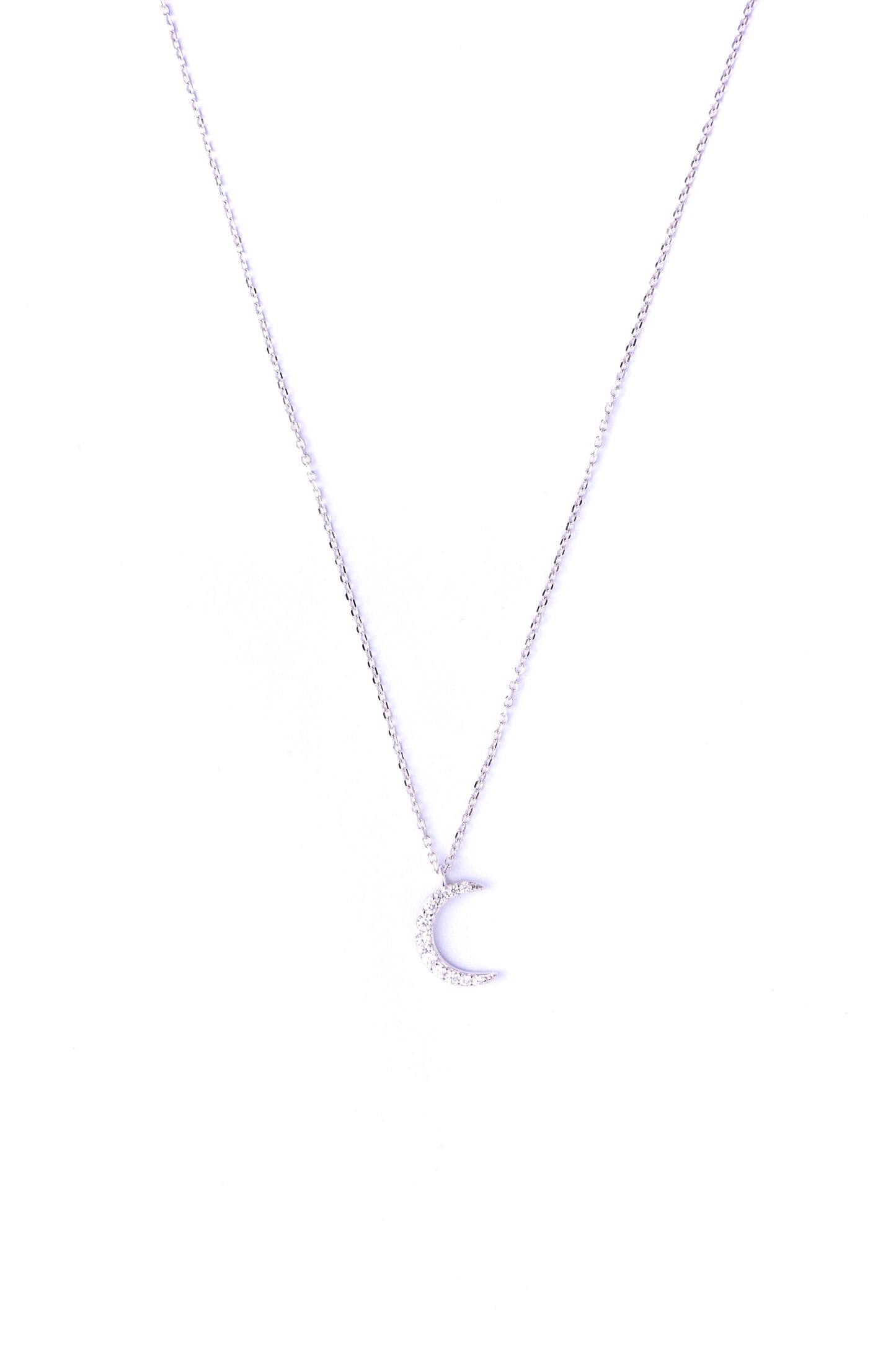 Storkstone-Neck-Crescent Moon CZ