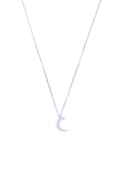 Storkstone-Neck-Crescent Moon CZ