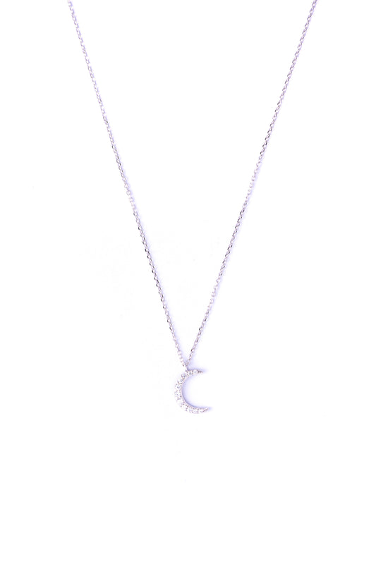 Storkstone-Neck-Crescent Moon CZ