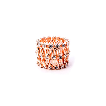 Storkstone-Ring-Expandable Wide Band Rose Gold